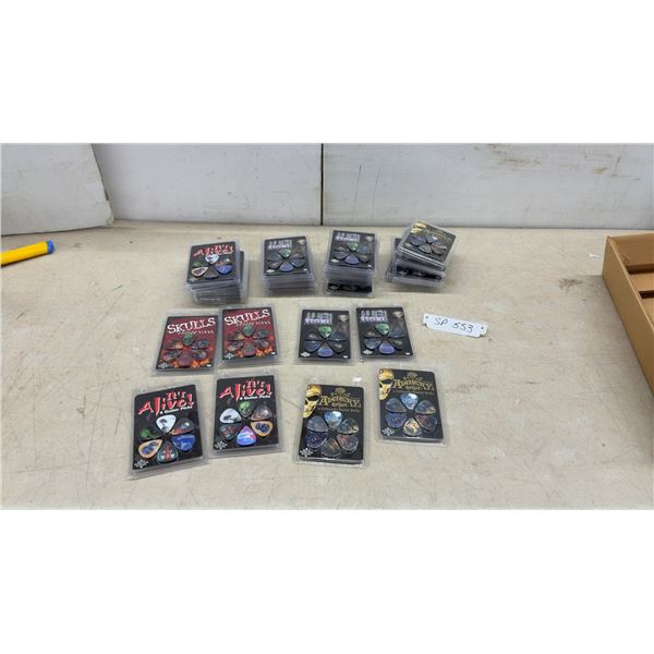 48 Packages New Collectible Guitar Pick Sets: Skulls, It's Alive!, Alien Invasion, & Alchemy Gothic