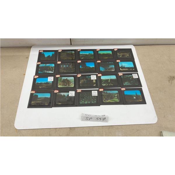 WWI Original Glass Photographic Slides, Vimy Ridge, Belgium, France, 20 Pieces