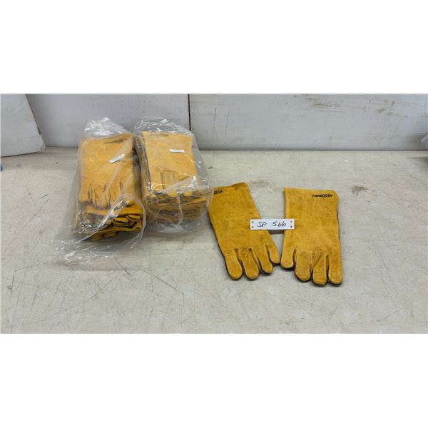12 New Horizon Leather Work Gloves