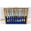 Image 2 : Assorted Silverplated Flatware : Wirths M 90-30 Silver-Plated in Chest with Blue Velvet Interior