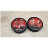 Image 3 : Team Canada Commemorative Hockey Pucks and Hockey Hall of Fame Puck, Set of 6