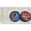 Image 4 : Team Canada Commemorative Hockey Pucks and Hockey Hall of Fame Puck, Set of 6