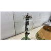 Image 4 : Vintage Coleman 168K Gas Table Lamp With Original Glass Globe & Leaf Shade, Circa 1930s ( Shade
