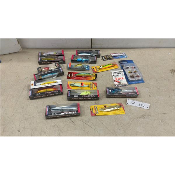 Lot of 20+ New Fishing Lures: Yoshikawa Promotion Deep, Firstma, Red Wolf, Johnson Slim Fish