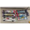 Image 2 : Lot of 20+ New Fishing Lures: Yoshikawa Promotion Deep, Firstma, Red Wolf, Johnson Slim Fish