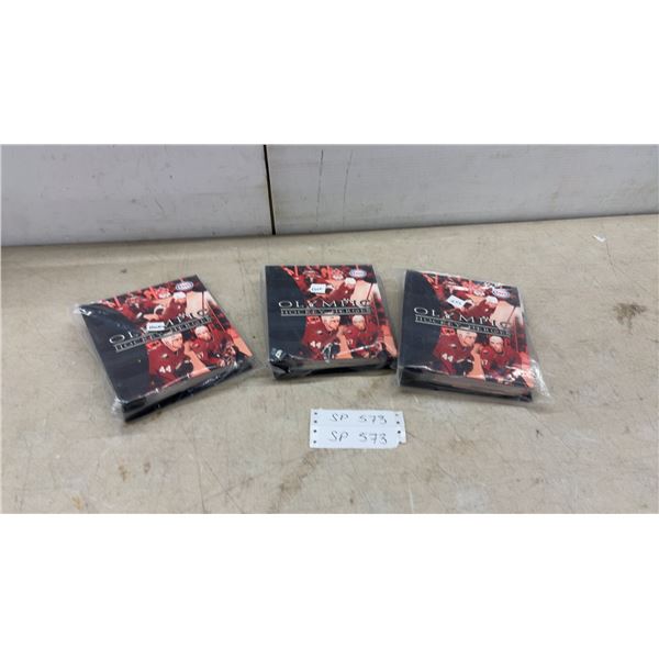 Three Sealed Olympic Hockey Heroes Card Binders by Esso