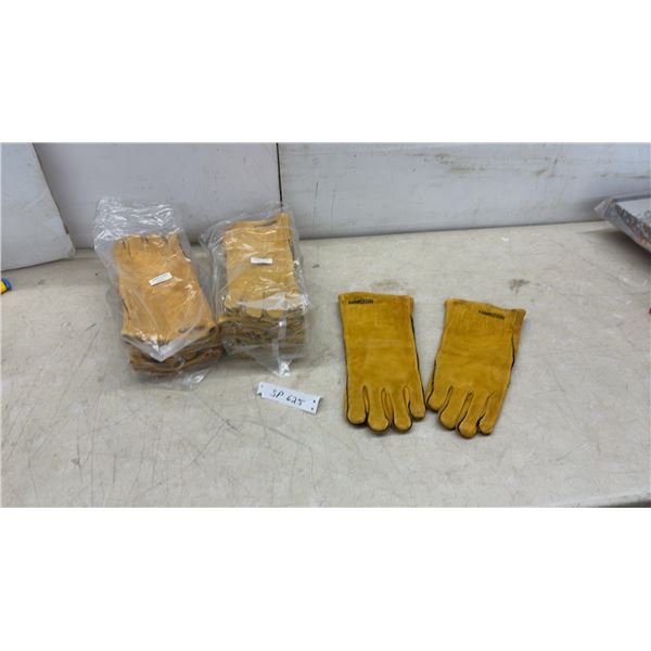 12 Pairs New Horizon Leather Work Gloves