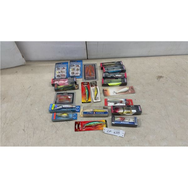 Assorted Fishing Lures: RedWolf, Lure Family, Promotion Deep, & Mustad Minnow Lures & More