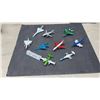 Image 1 : 9 Vintage Die-Cast Jets, Mostly Matchbox: Concorde, Air France, & Military Jets