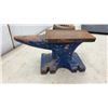 Image 5 : 24 Pound Anvil, Blue Painted Cast Iron, 11" Long