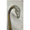Image 4 : Vintage Horse Head Handle Cane, 35"
