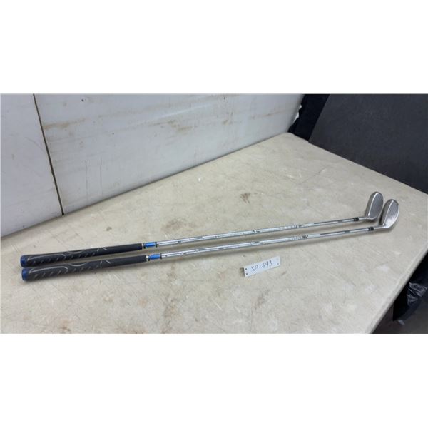 2 Jack Nicklaus Hi-Max IronMax 3 & 4 Hybrid Golf Clubs w/ Crank Shafts(21 & 24 Degree Left)