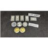 Image 1 : 10 Gold & Silver Plated REPLICA Round & Ingots Coins