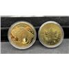 Image 2 : 10 Gold & Silver Plated REPLICA Round & Ingots Coins