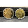 Image 3 : 10 Gold & Silver Plated REPLICA Round & Ingots Coins