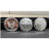 Image 5 : 10 Gold & Silver Plated REPLICA Round & Ingots Coins