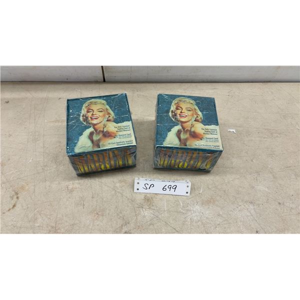 Two 1993 Sports Time Card Co. Marilyn Monroe Trading Card Boxes