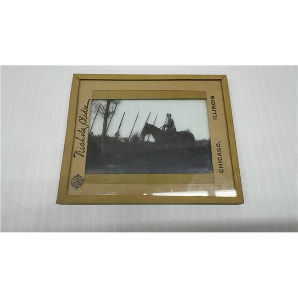 WWI Nichols Chicago Glass Lantern Slide of Lt. A. M. Naismith, Canadian Field Artillery