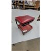 Image 1 : Snap-on Rolling Mechanic's Creeper Seat with Padded Top and Lower Storage Tray and Power Belt