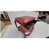 Image 4 : Snap-on Rolling Mechanic's Creeper Seat with Padded Top and Lower Storage Tray and Power Belt