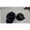 Image 4 : Pair of HJC Glossy Black Open-Face Motorcycle Helmets with Visor Snaps Lg.