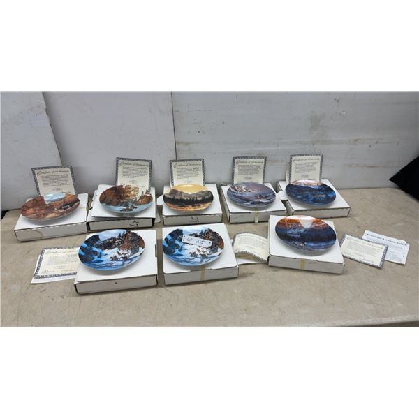 W. S. George Fine China "Faces of Nature" Collector's Plates with Certificates of Authenticity