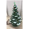 Image 3 : Ceramic Light-Up Christmas Tree with Star Topper & Power Cord, 20" Tall, Some Bulbs Missing
