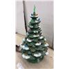 Image 4 : Ceramic Light-Up Christmas Tree with Star Topper & Power Cord, 20" Tall, Some Bulbs Missing