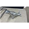 Image 10 : Hoselton Hand Cast Aluminum Wine Hilder Sculpture, Antique Victorian Double Arm Wall Sconce