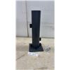 Image 1 : Black Metal Post Base & Mounting Hardware For Patio Umbrellas, 15 1/2" High with 3 1/4" Diameter