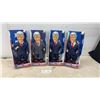 Image 1 : Four President Bill Clinton Dancin' Machine Dolls, 6.30" W X 14.96" H