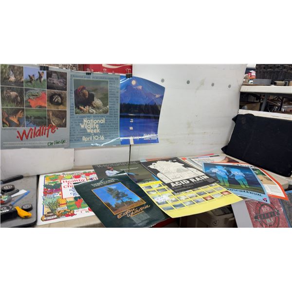 18 Vintage Canadian Educational Posters, Wildlife, Acid Rain, Healthy Food Choices and More, 1980s