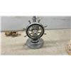 Image 11 : Vintage Art Deco Torchiere Lamp, Chrome Finish, Opaline Glass Column (Not Complete, No Power Cord