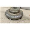 Image 3 : Vintage Art Deco Torchiere Lamp, Chrome Finish, Opaline Glass Column (Not Complete, No Power Cord