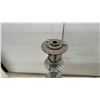 Image 6 : Vintage Art Deco Torchiere Lamp, Chrome Finish, Opaline Glass Column (Not Complete, No Power Cord