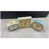 Image 8 : Three Vintage Alarm Clocks: Westclox & Two Unbranded