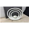 Image 2 : Ceramic Harlequin Figurine, White Abstract Candle Holder, Clear Glass Santa Tealight Burner