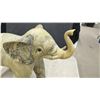 Image 5 : Black Plastic Owl Garden Decoy and Carved Elephant Figurine, 12" Tall