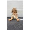 Image 1 : Vintage Doll with Blonde Hair & Polka Dot Dress with Fur Trim