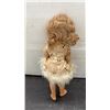 Image 3 : Vintage Doll with Blonde Hair & Polka Dot Dress with Fur Trim