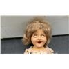 Image 4 : Vintage Doll with Blonde Hair & Polka Dot Dress with Fur Trim