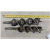 Image 2 : Two Vintage Auger Drill Bits, 1 1/2 & 1 3/4"