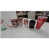 Image 5 : 17x Coca-Cola Glass Tumblers, Plastic Cups, Olympic Bottles, Star Pattern, Koozie and More