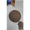 Image 3 : Antique John Deere Moline Illinois Cast Iron Seed Hopper With Lid and Machinery Part Embossed