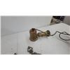 Image 5 : Antique Victorian Ornate Cast Metal Electric Light Fixtures, 3-Light Ceiling and Wall Sconces and M
