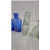 Image 6 : Antique Glass Bottle Collection, Phillips Milk of Magnesia Cobalt Blue, Codd-Neck Aqua Marble