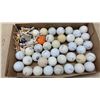 Image 2 : 50 Assorted Golf Balls: Titleist, Callaway, Maxfli, & Tees