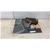 Image 1 : Fire-King 4-Cup Measuring Cup, 3 Pyrex Glass Baking Dishes, 2 Pie-Top Sugar Bowls, & Cookie Cutter