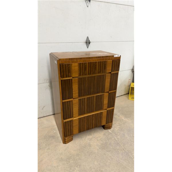 Art Deco Style Chest of Drawers with Four Drawers, 31-1/2 × 19 × 45"