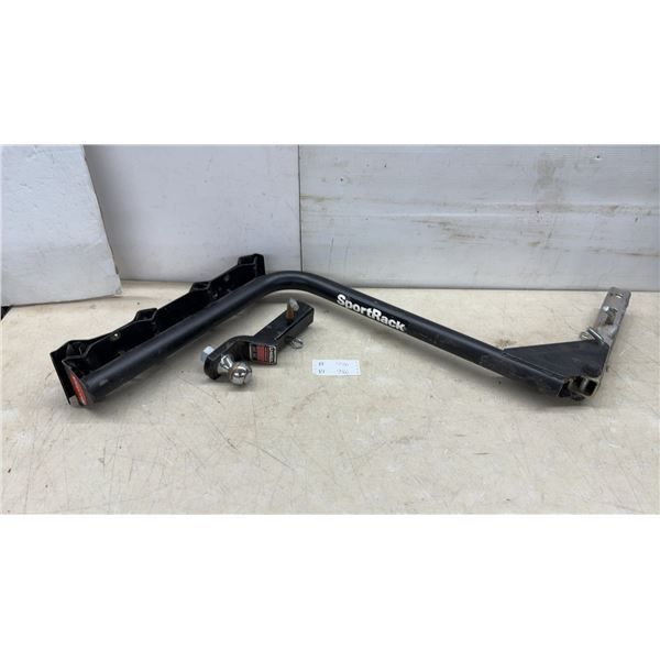 SportRack Hitch-Mounted Bicycle Rack and U-Haul Ball Mount with 2" Ball